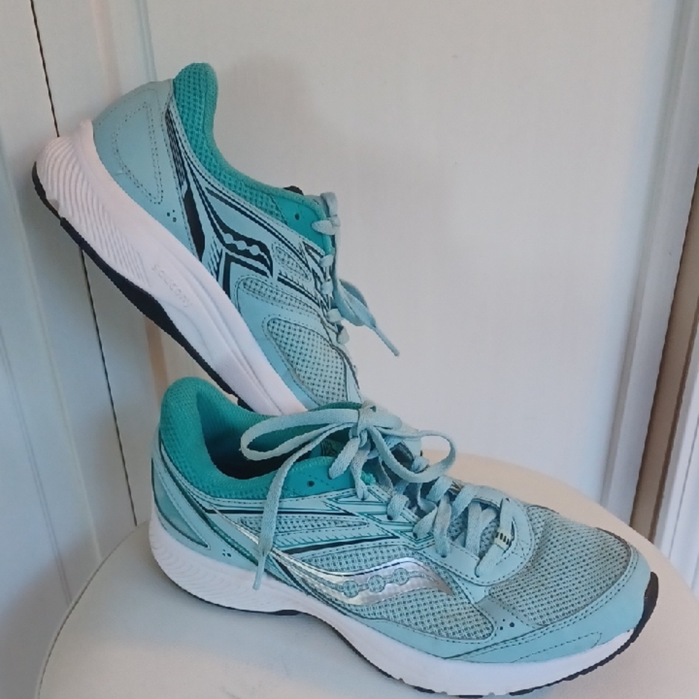 Saucony Women's Teal Athletic Shoes Size 9 Cohesion